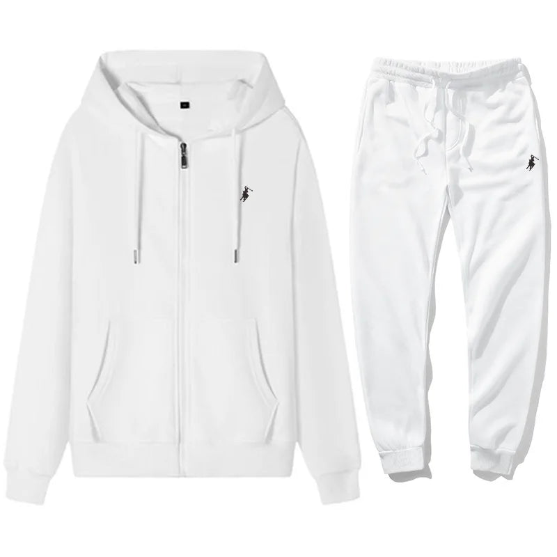 Classic brand men's and women's zipper hoodies and pants sets