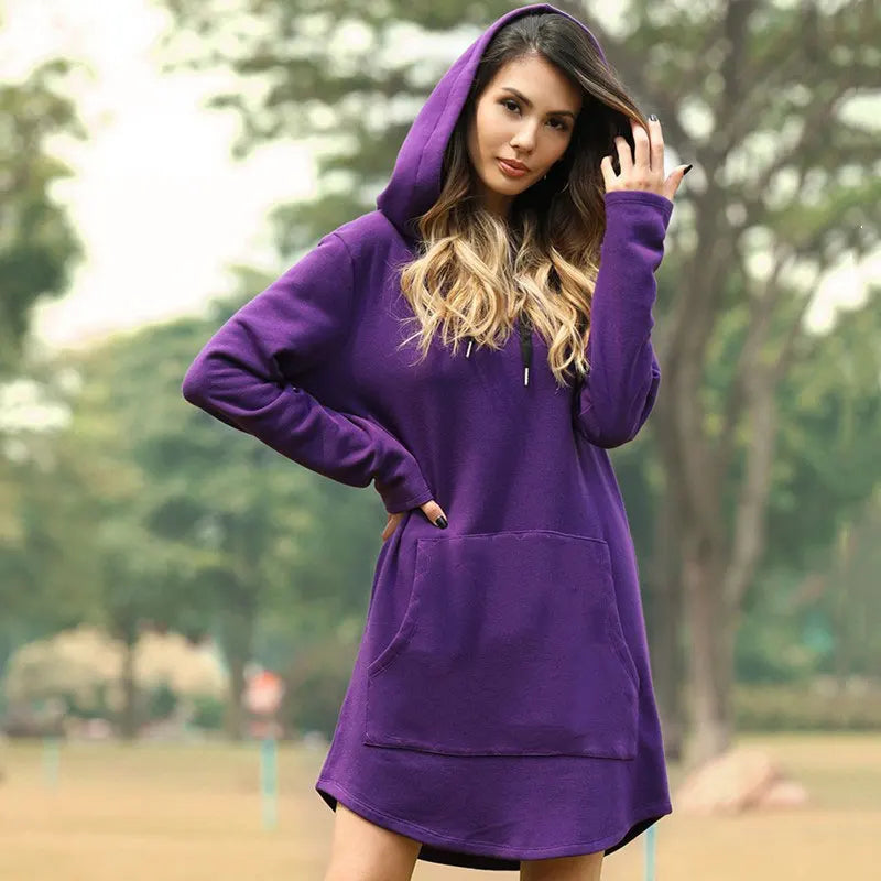 Jocoo Jolee Oversized Casual Hoodie Dress