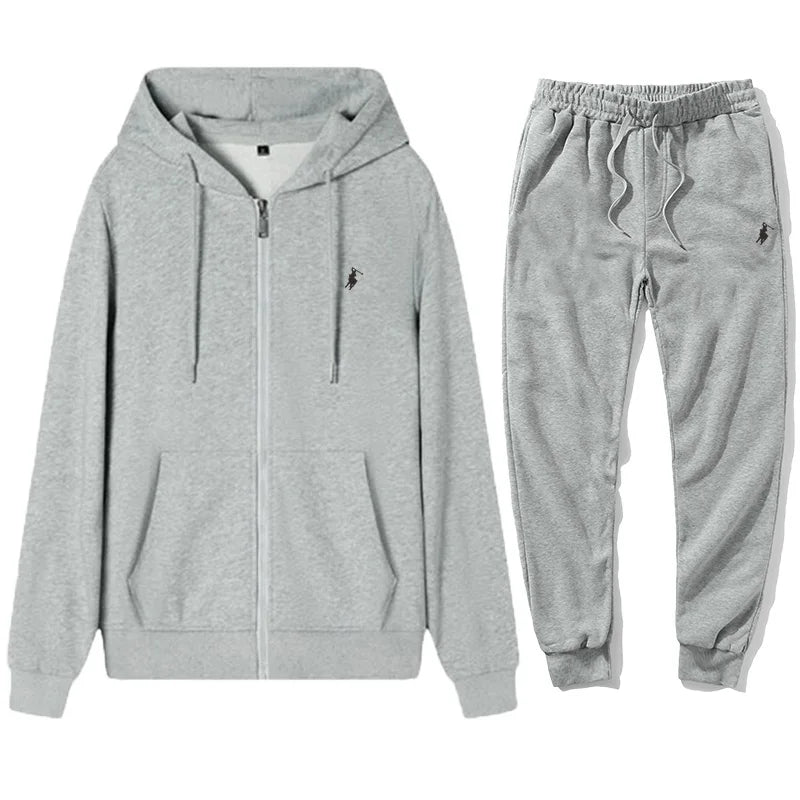 Classic brand men's and women's zipper hoodies and pants sets